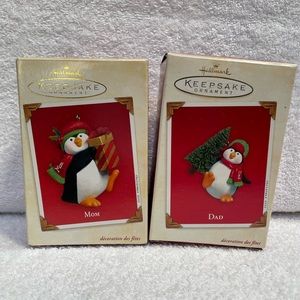 Set of 2 Hallmark Christmas Ornaments